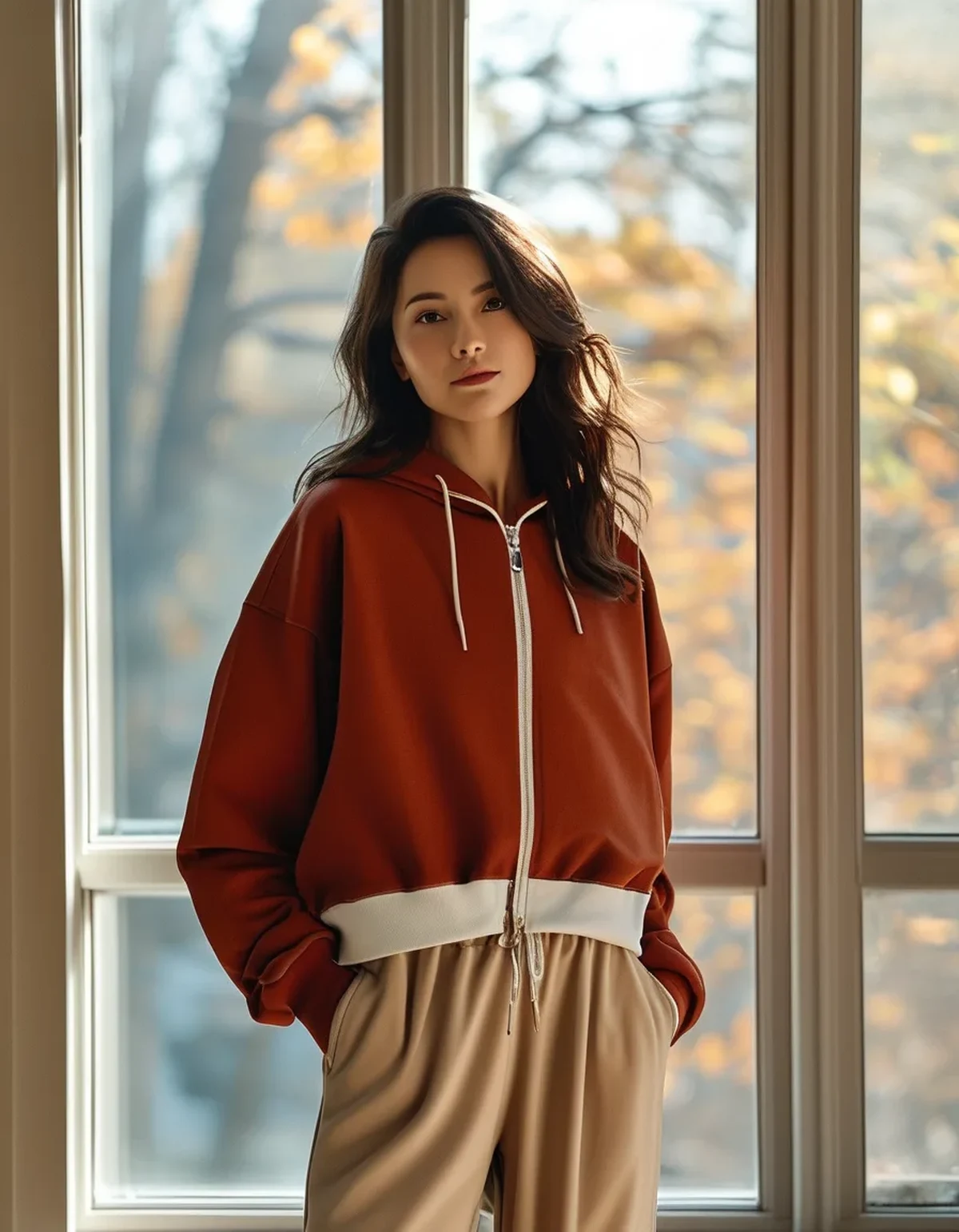 Earth Tone Activewear in Low Autumn Light: What Reads Flat and What Glows
