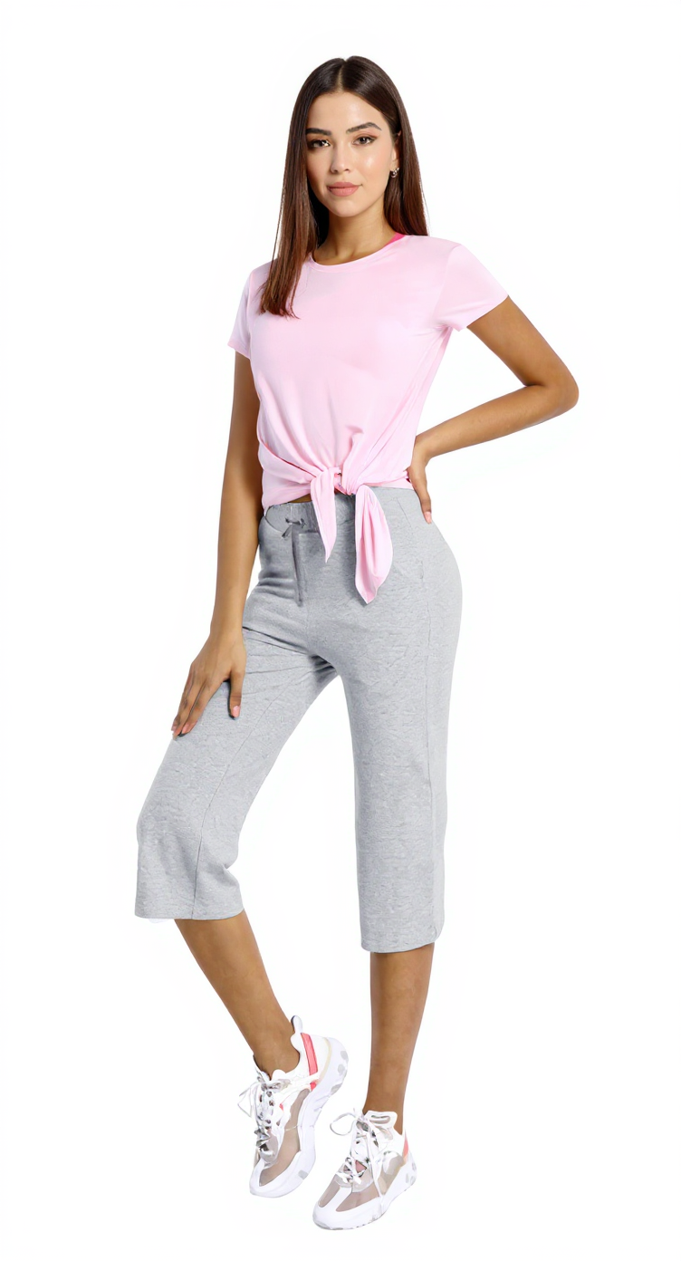 Capri Leggings in Heather Gray — The Earth Tone Edit style look